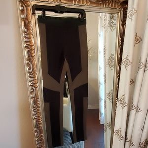 BCBG green and black leggings